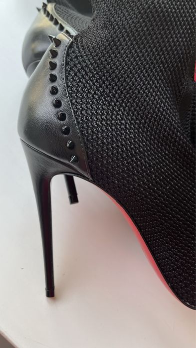 Christian Louboutin skarpetkowe botki z kolcami 38 Dovi Dora 100