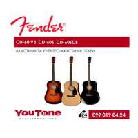 Акустична гітара FENDER CD-60 V3, CD-60S, CD-60SCE NAT,Sunburst,Black