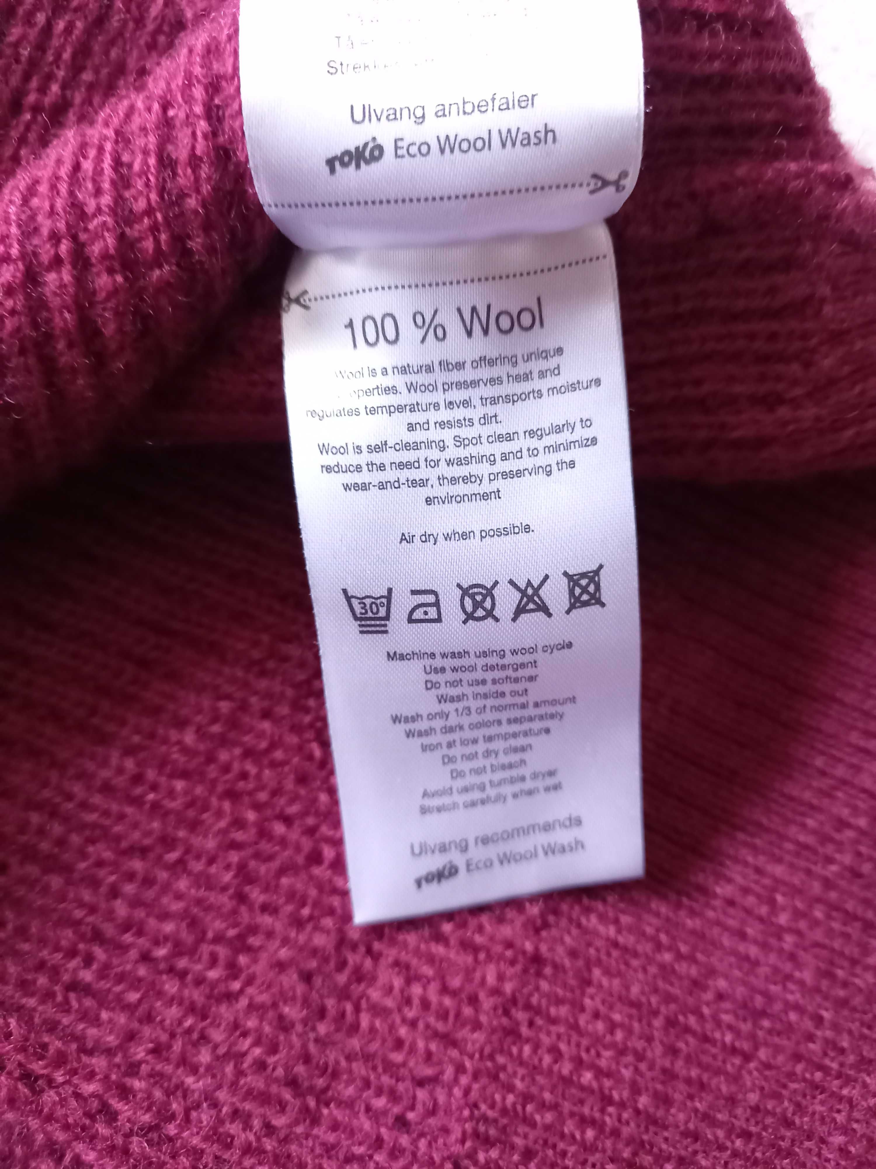 Gruby sweter ULVANG 100%wełna roz.L