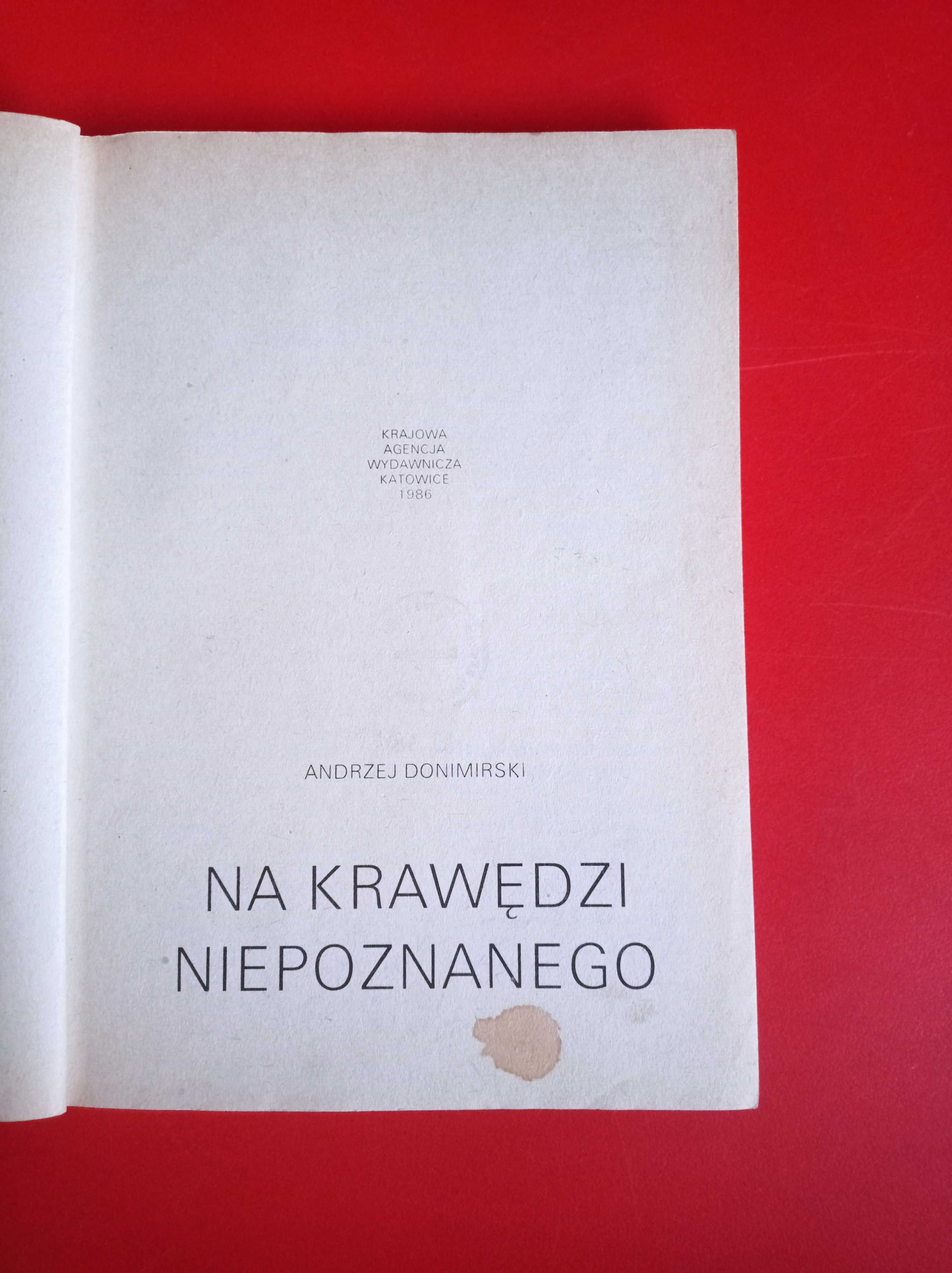 Na krawędzi niepoznanego, Andrzej Donimirski