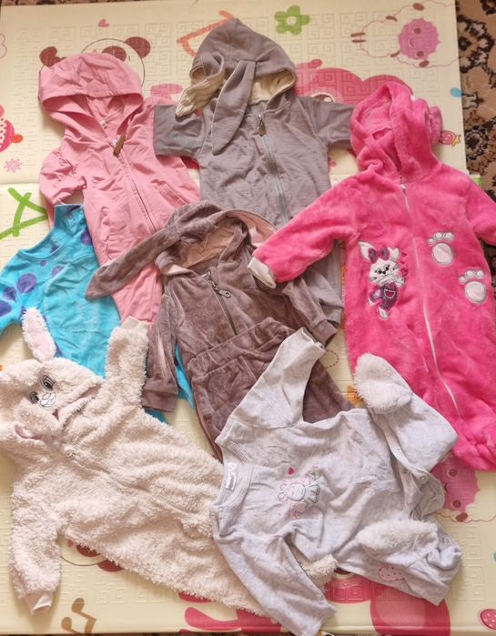 Куртки, комбінезони, чоловічки ромпери, верхній одяг