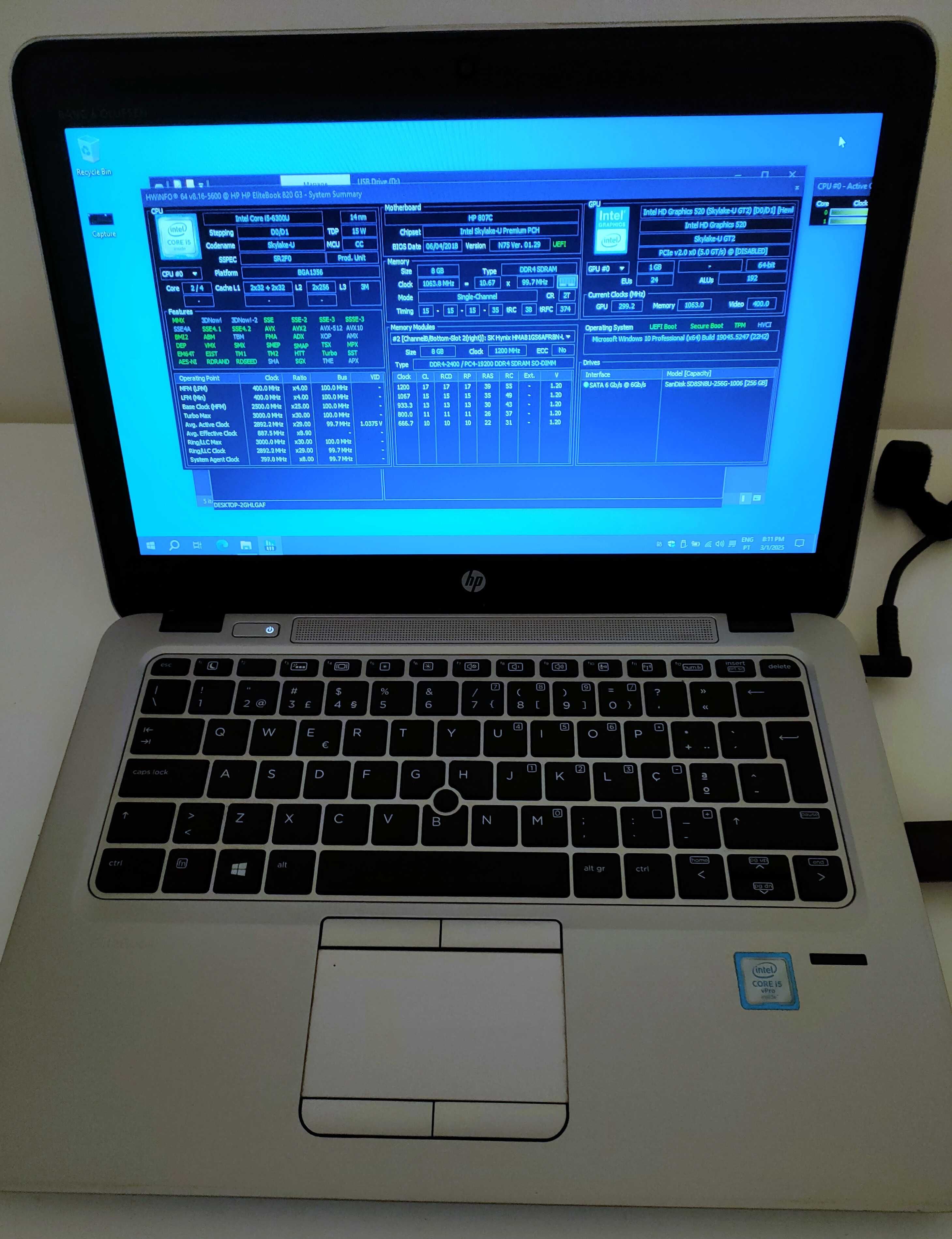 Portatil - HP EliteBook 820 G3