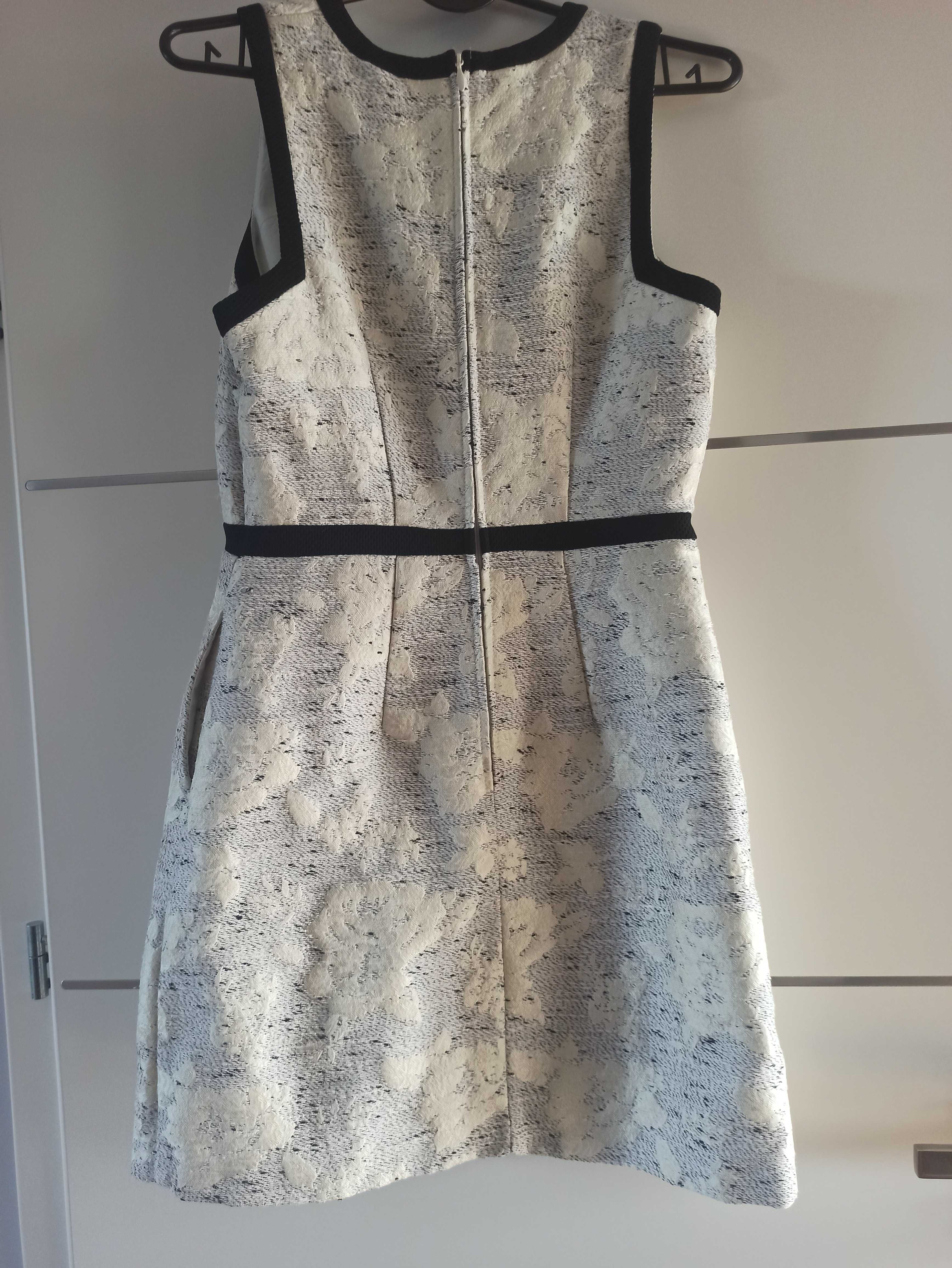 Żakardowa sukienka H&M 36 S