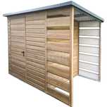 Schowek - domek ogrodowy 2x2m + wiata 0,8m  drzwi winchester TS756
