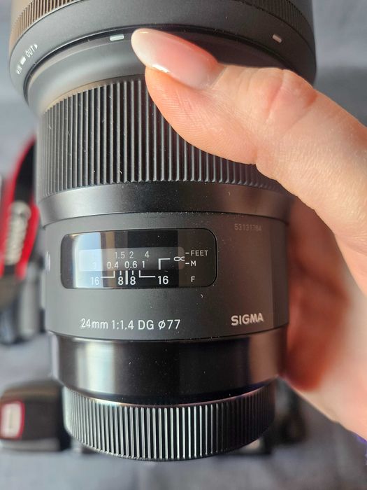 Об'єктив Sigma ART 24mm f/1.4 DG 77 на Canon EF ідеальний стан, новий