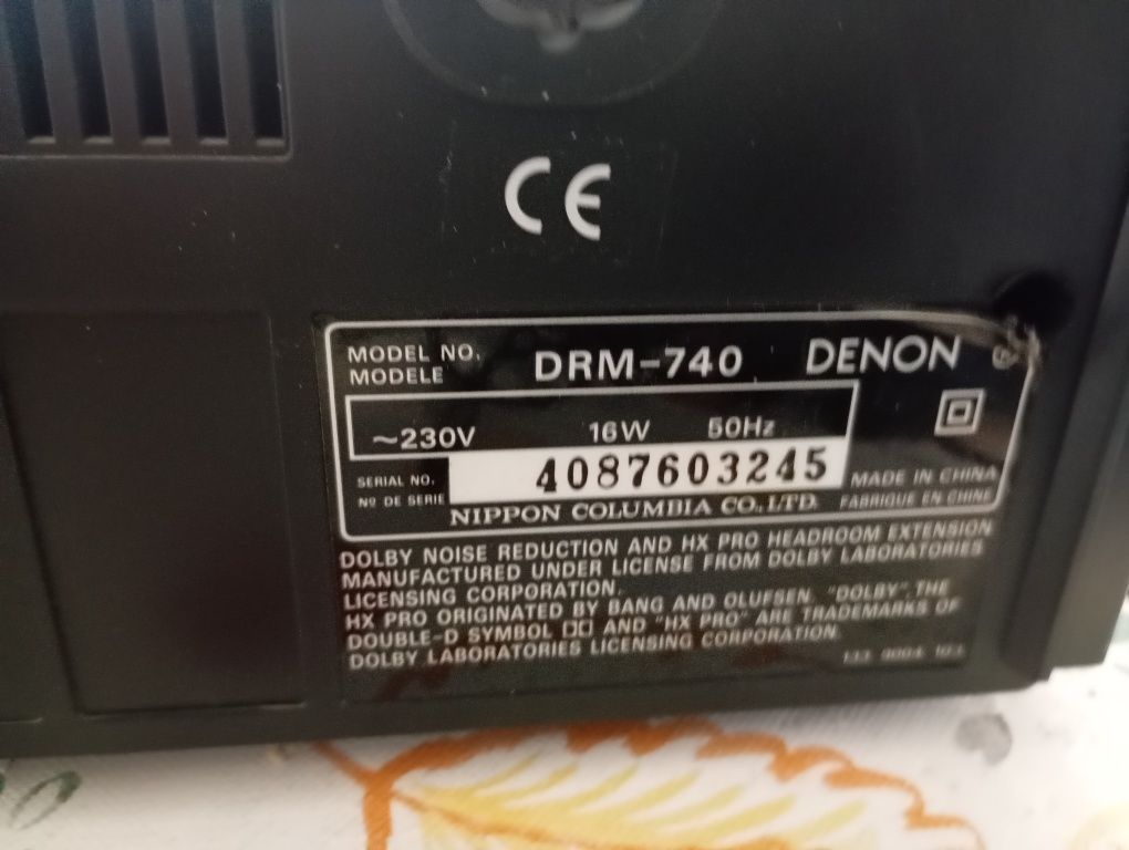 DENON DRM 740 3 Cabeças Excelente