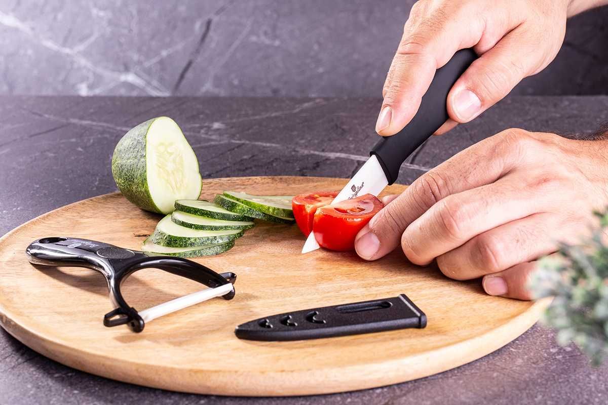 Nóż ceramiczny i obieraczka Berlinger Haus zestaw komplet do warzyw