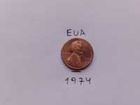 Moeda 1974 Estados Unidos One cent