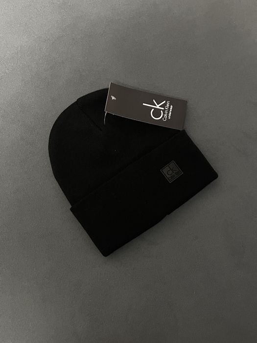 Шапка Calvin Klein чорна утеплена