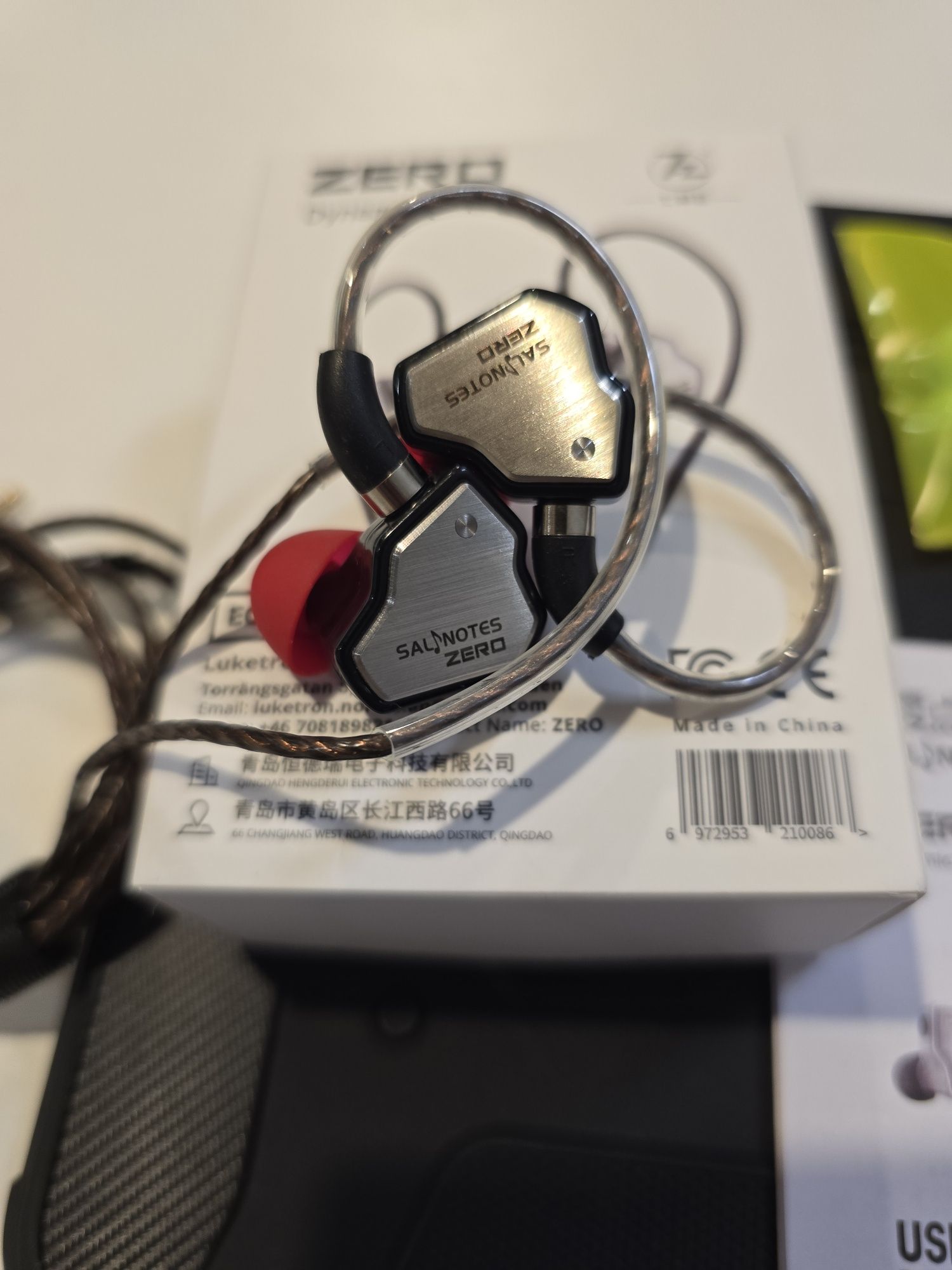 7Hz Salnotes Zero + 7HZ  71 dongle DAC. Słuchawki douszne + wzmacniacz