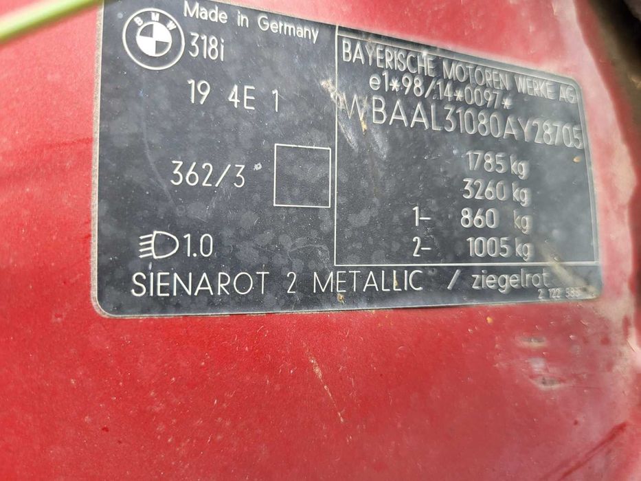 BMW E46 M43 B19 lub 194E1