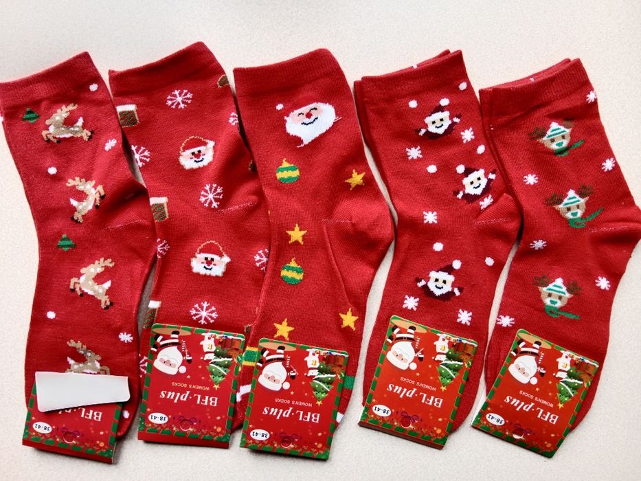 skarpetki damskie świąteczne 38/41