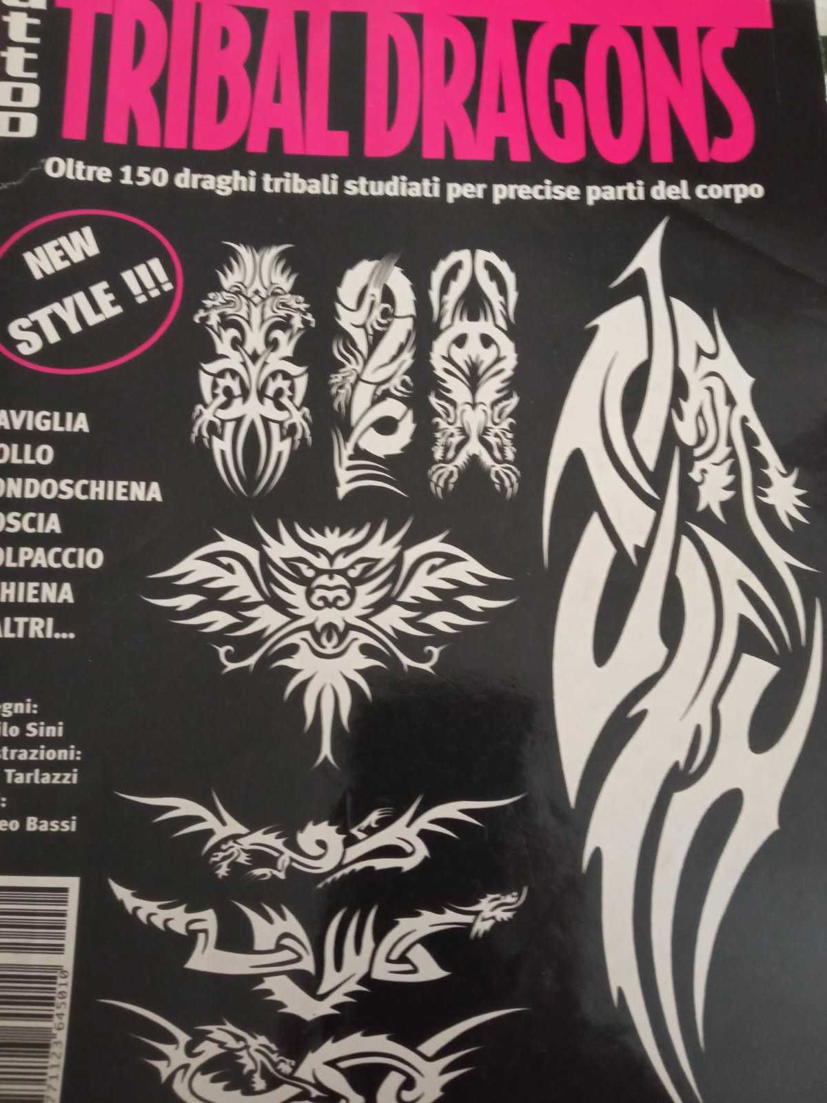 Katalog tatuaży -Katalog wzorów -smoki ,trybale
