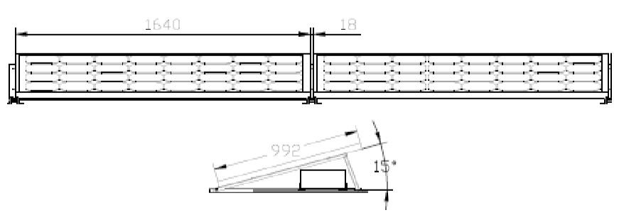 Konstrukcja dach płaski – poziomo / konstrukcja balastowa fotowoltaika