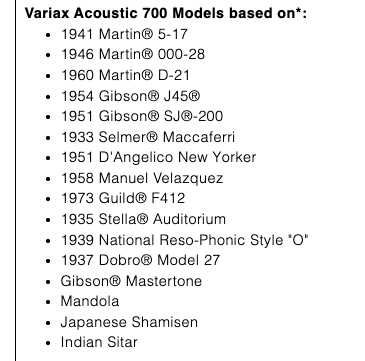 Variax Acoustic 700 Black - RARÍSSIMA!