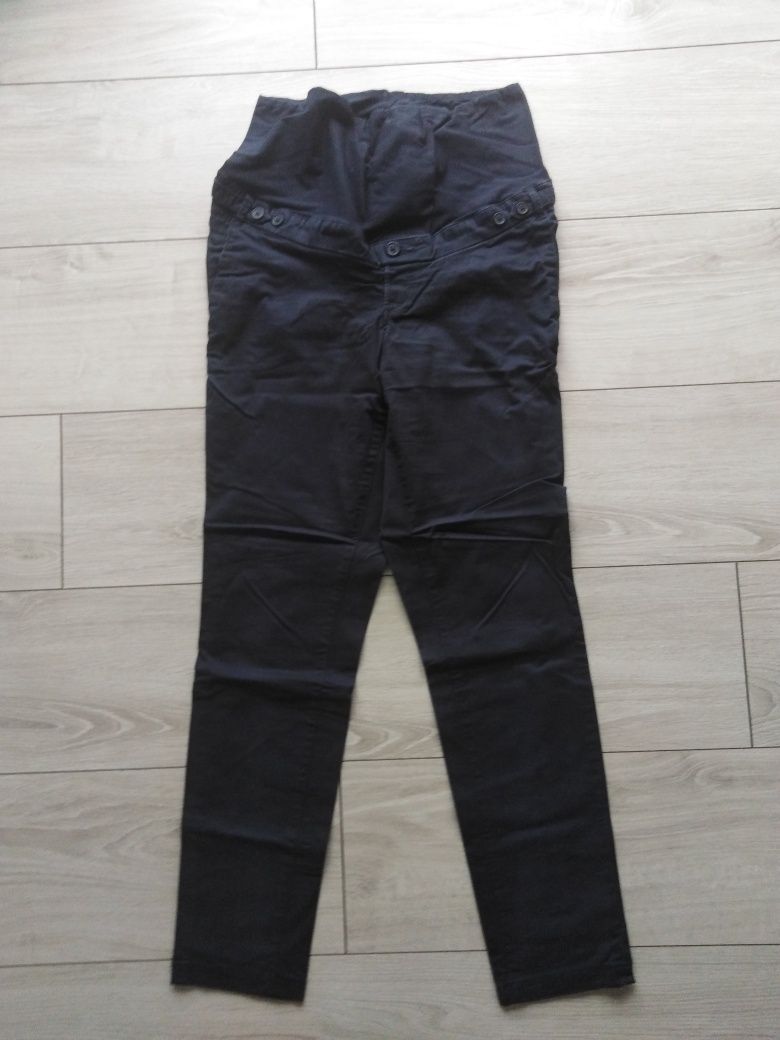 spodnie ciążowe jeansowe i materiałowe H&M 38