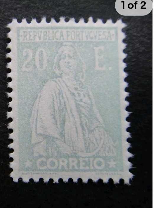 1924/26 Selo da Série CERES Novos Taxas e Cores 20$00 MNH **