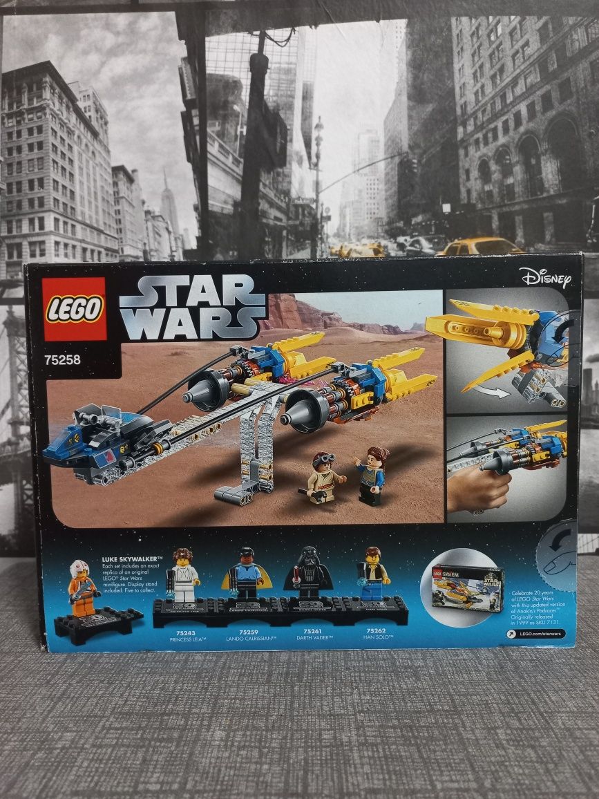 Lego 75258 anakin skywalker podracer edição 20 anos "lego star wars"