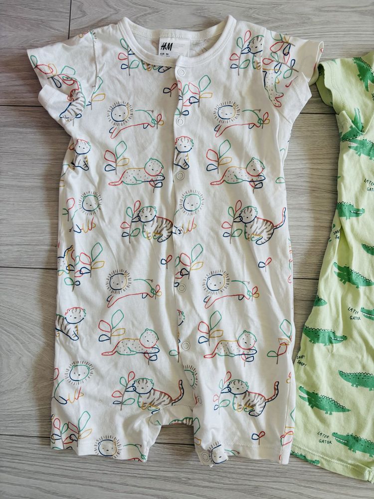 Piżamki jednoczęściowe pajacyki H&M r 86