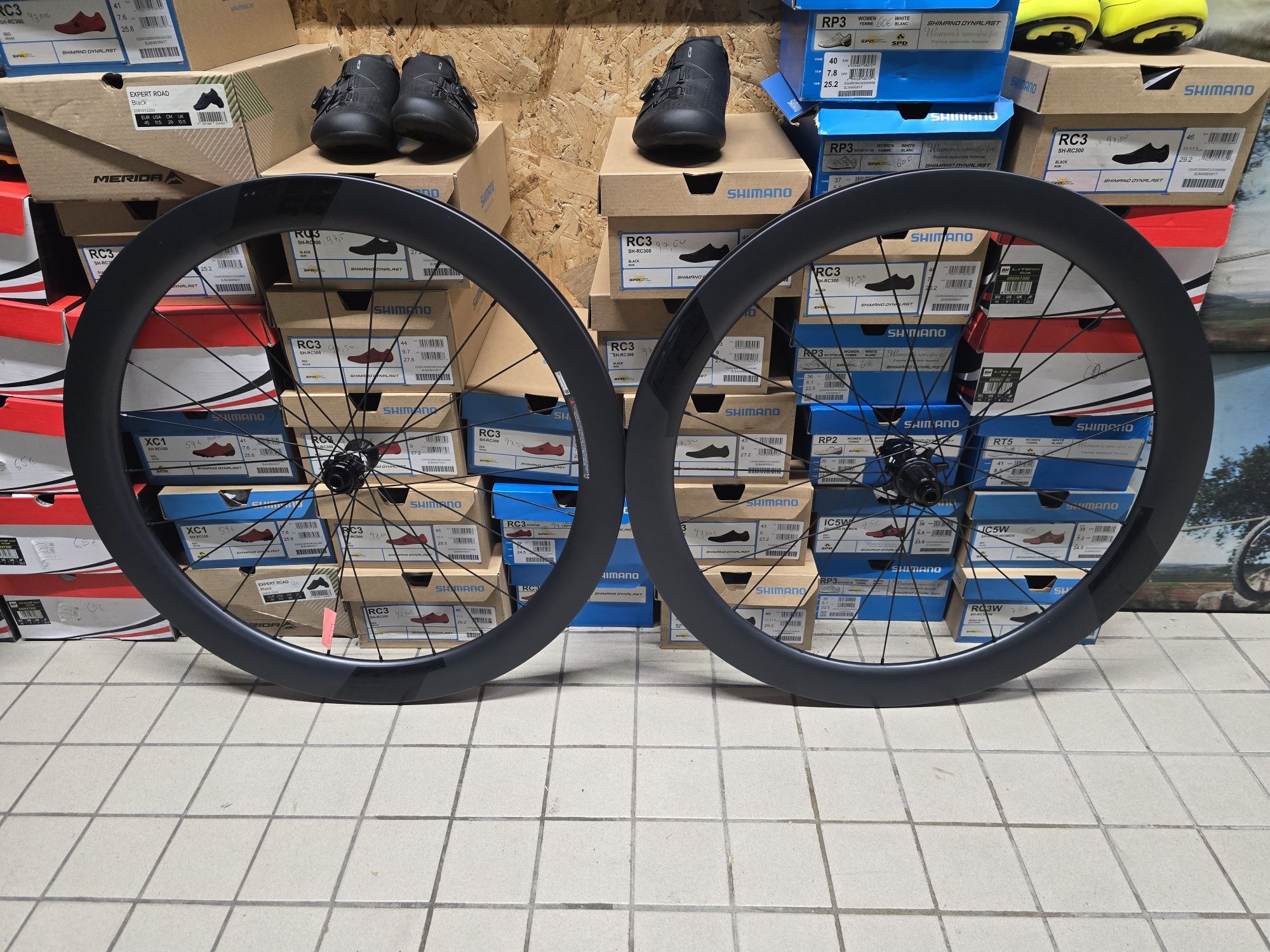 Rodas de carbono vision 55 novas de disco