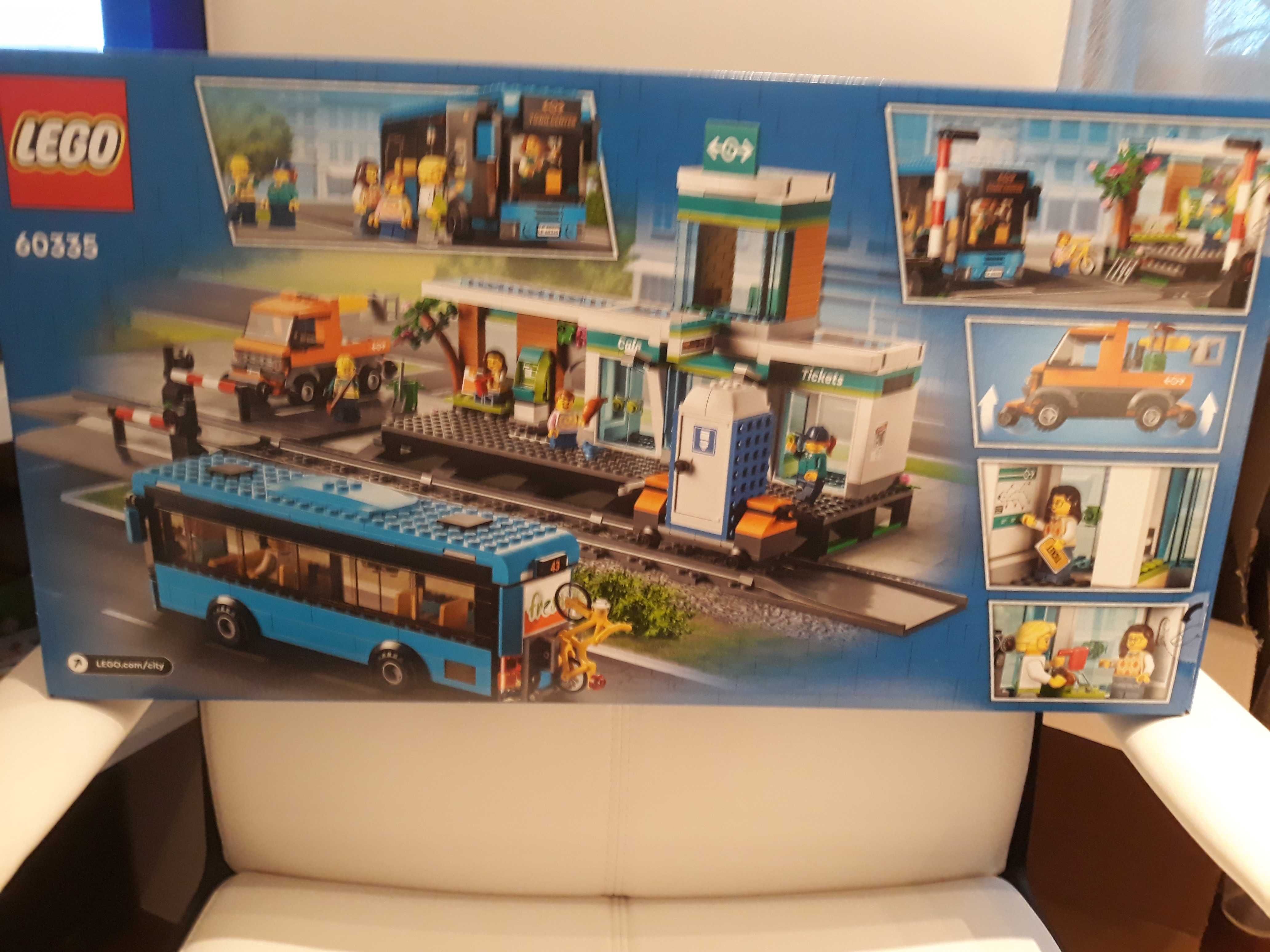 Lego 60335 dworzec kolejowy na pociąg autobus przejazd kolejowy