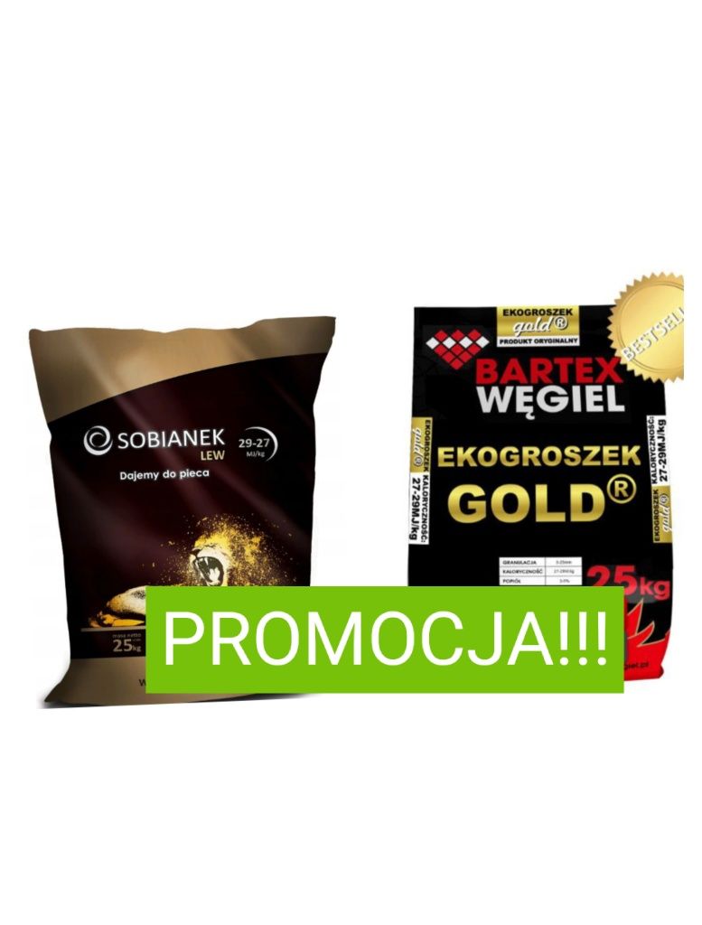 Ekogroszek Sobianek LEW 29MJ Warka węgiel Polski Bartex Gold Pellet!