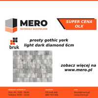 Bruk Bruk prosty Gothic york light dark diamond 6cm