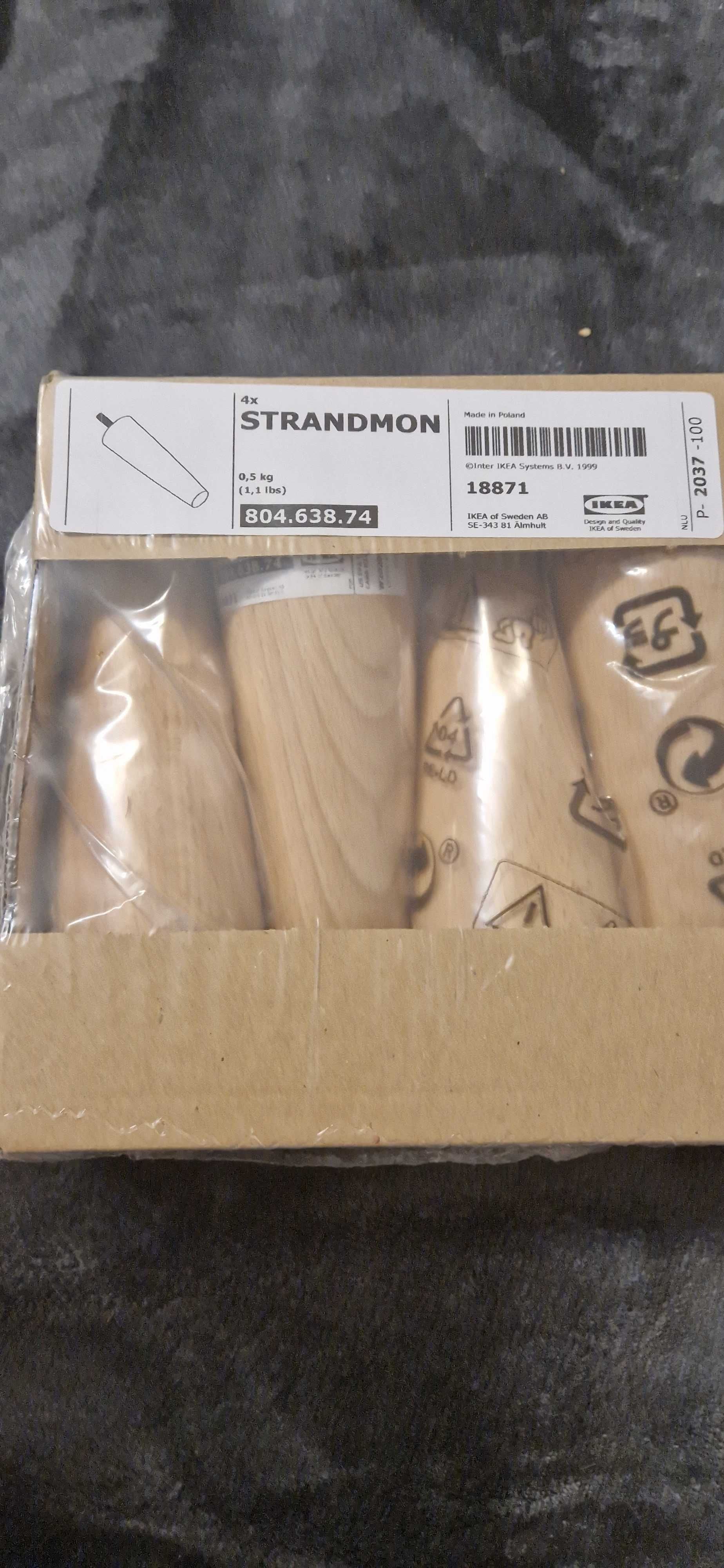 Ikea nogi do mebli 4 szt. Strandmon