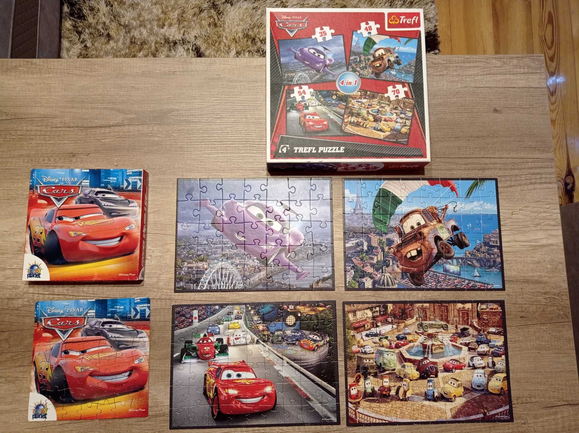 Puzzle Auta trefl 4w1 Cars Disney 35, 48, 54, 70