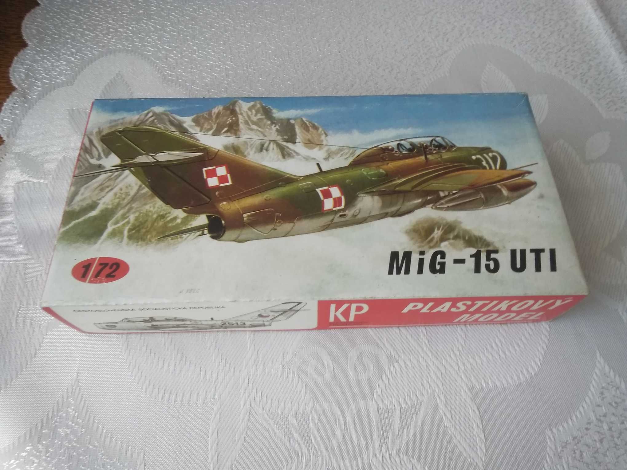 Mig15, 1:72 model z 1978 roku, prod. czechosłowackiej.VINTAGE.