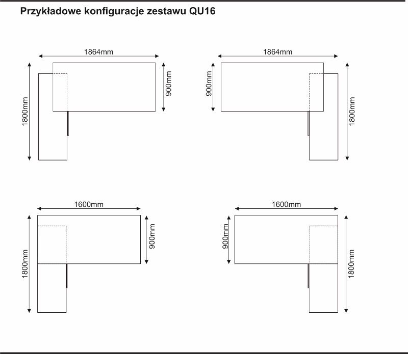 Okazja! Duże Biurko z Szafką MDD Quando Do gabinetu lub biura Jak nowe