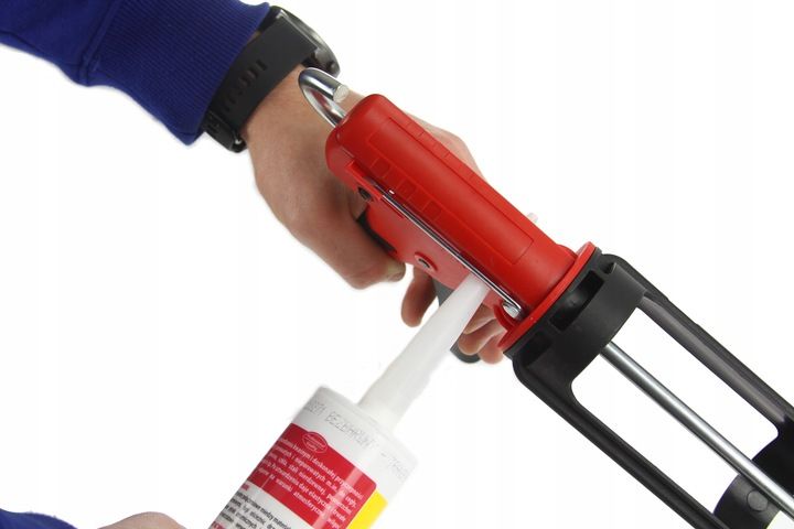 Pistolet Do Silikonu Mas Wyciskacz Kartuszy Akryl Klej Ekstra Mocny