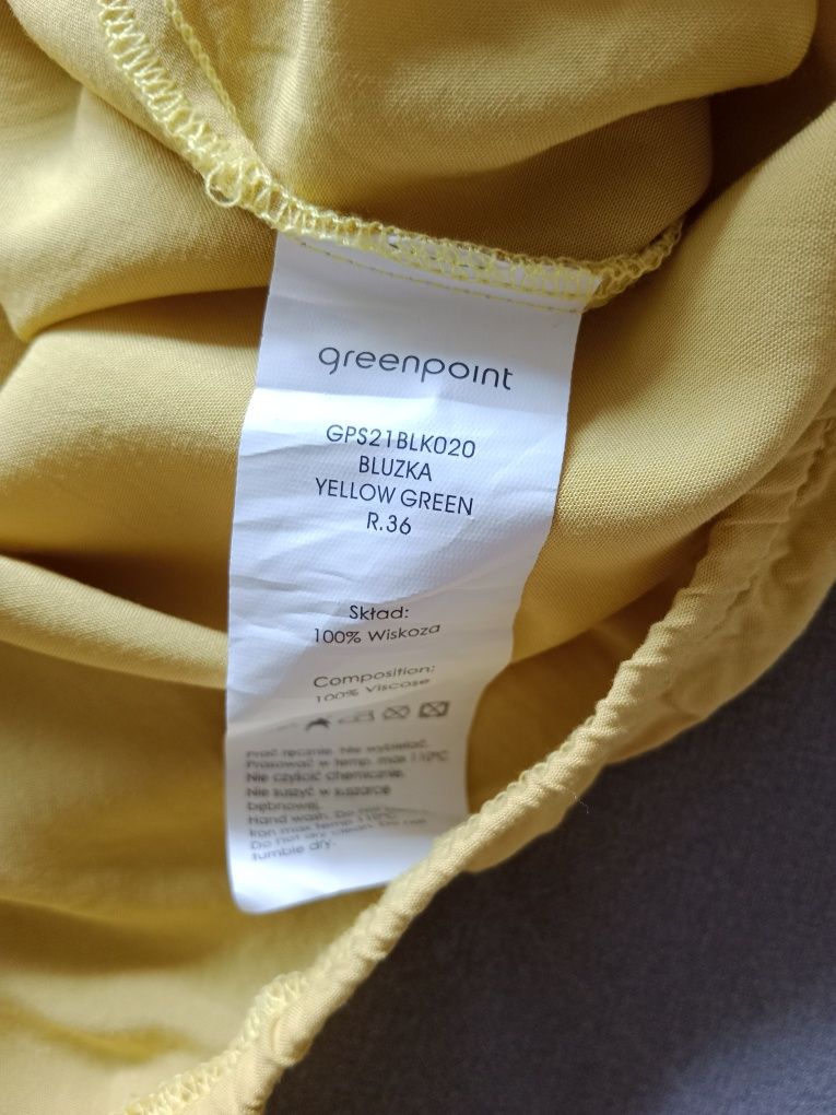Bluzka koszula limonka Greenpoint wiskoza 36