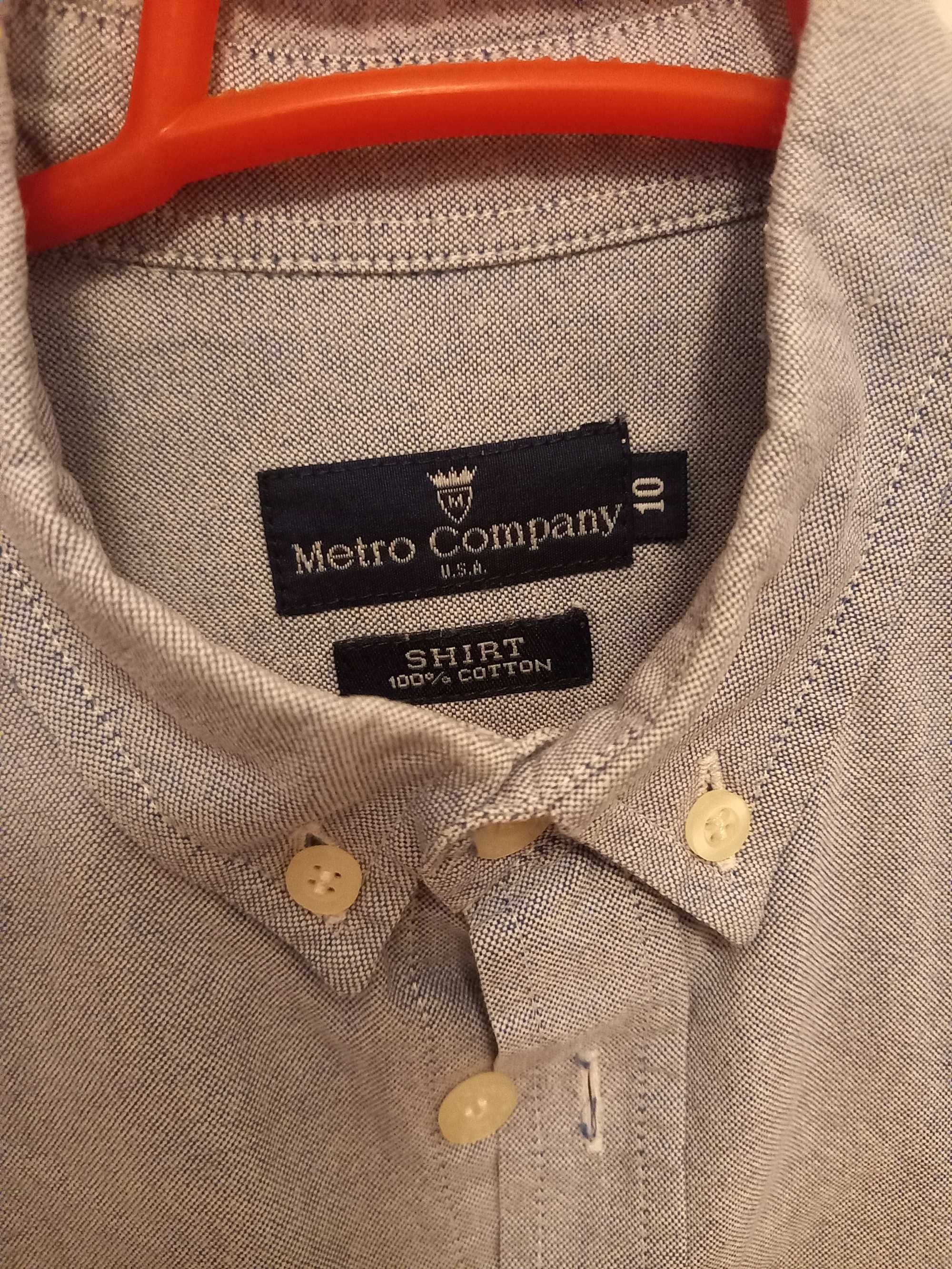 Camisa Metro Company 10 anos azul