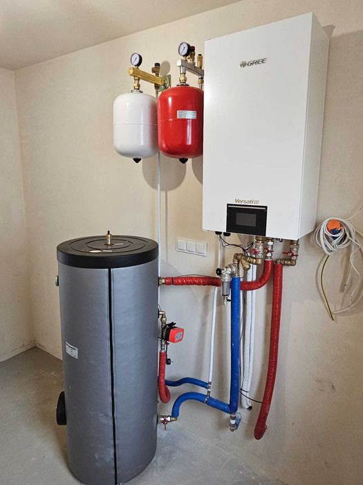 Pompa ciepła Gree Versati III 8kW 3-fazowa - pełny zestaw instalacyjny