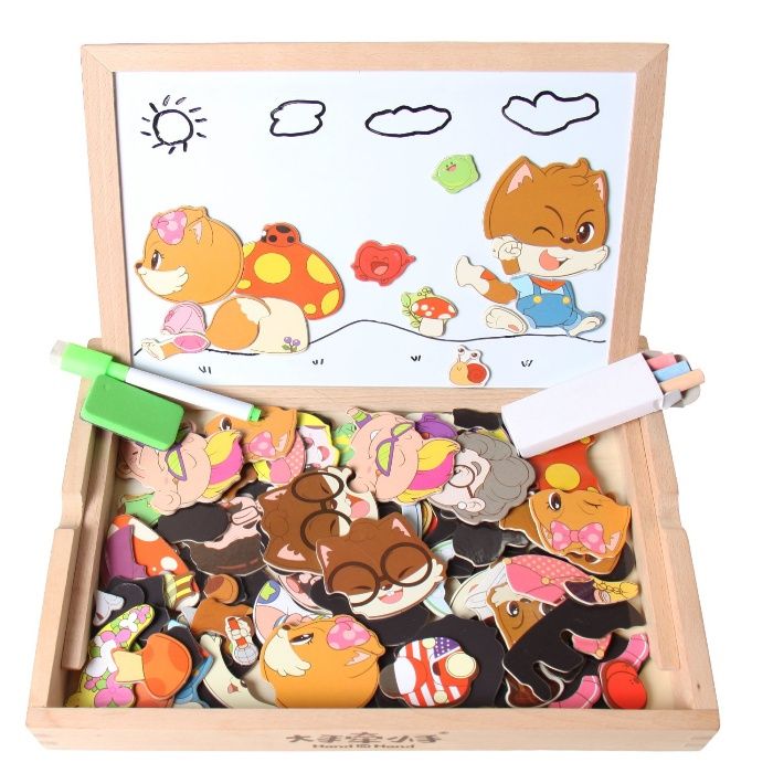 Деревянная двухсторонняя магнитная доска  из США.