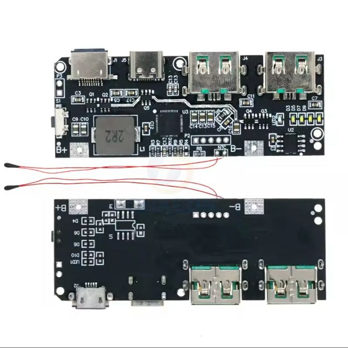 Плата модуль повербанк 22.5w PowerBank QC3 QC4+ быстрая зарядка