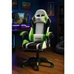 Fotel Gamingowy Extreme R1 Green - Idealny do Gry i Pracy