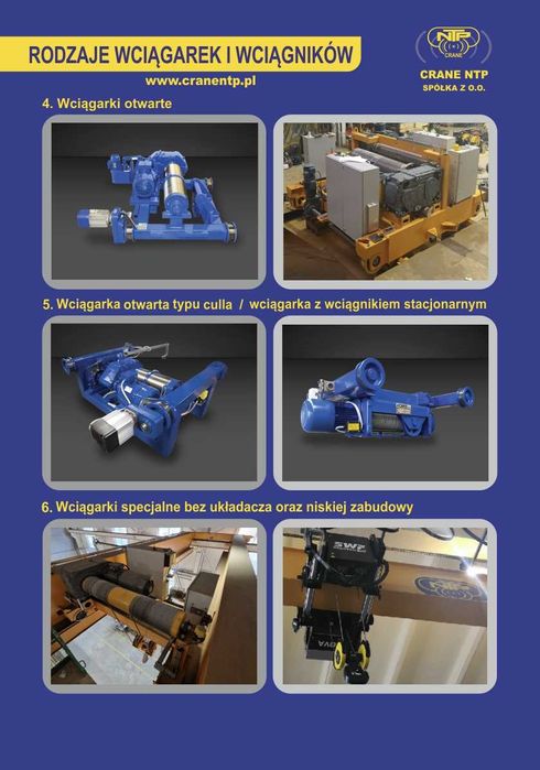 Suwnica używana PODEM ABUS Demag  20t 15t 10t 8t 5t CZĘŚCI DO SUWNIC