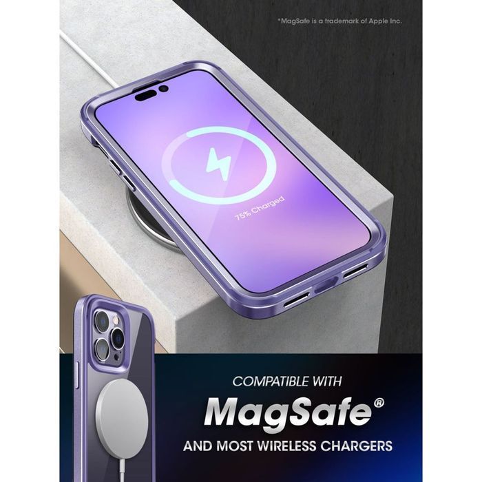 Etui na iPhone 14 Pro Max Supcase UB Edge Mag z MagSafe - Fioletowa