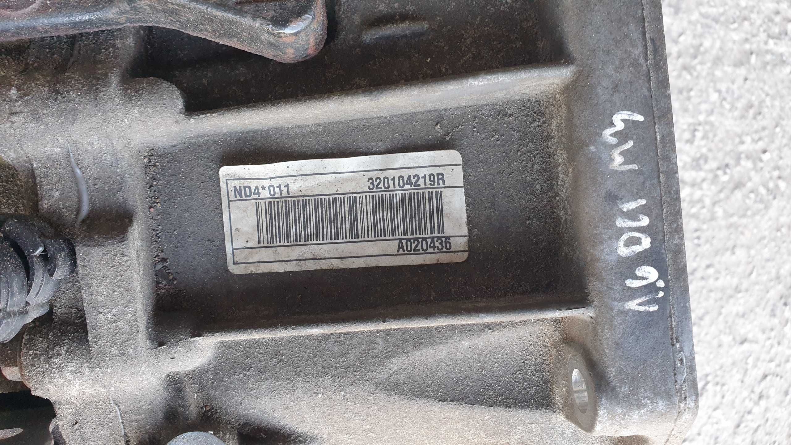 renault megane III 3 1.6 dci skrzynia biegów ND4 011