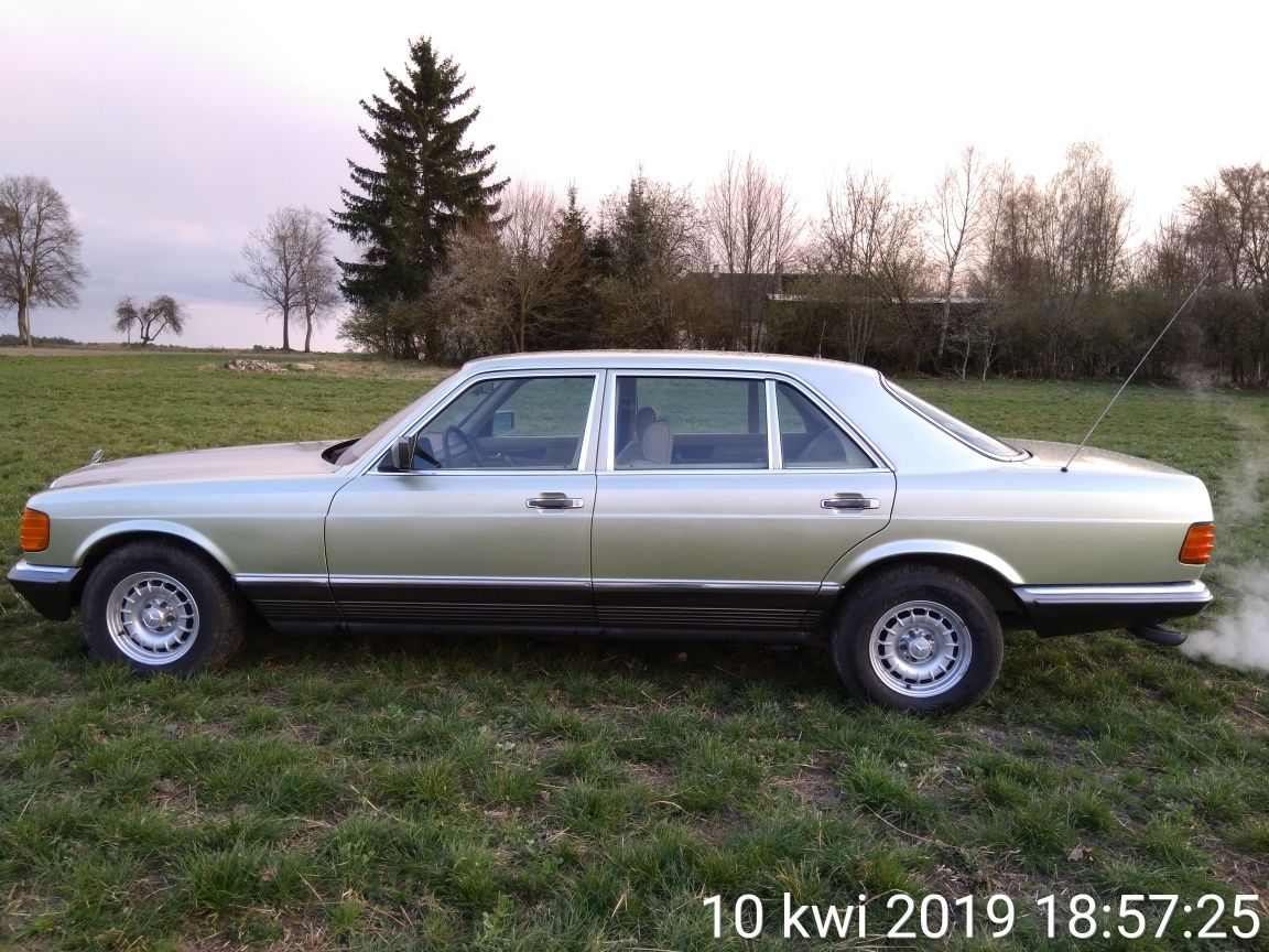 Auto do ślubu Mercedes W126 380SEL wersja long limuzyna