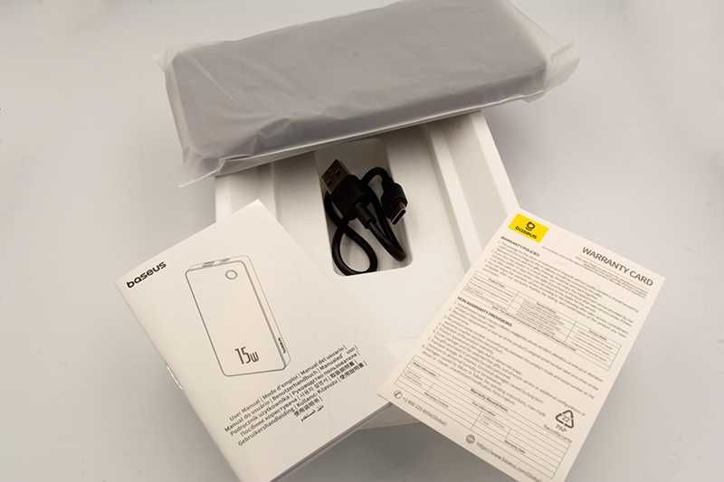 Power Bank 10.000mAh 15W Baseus, Nova