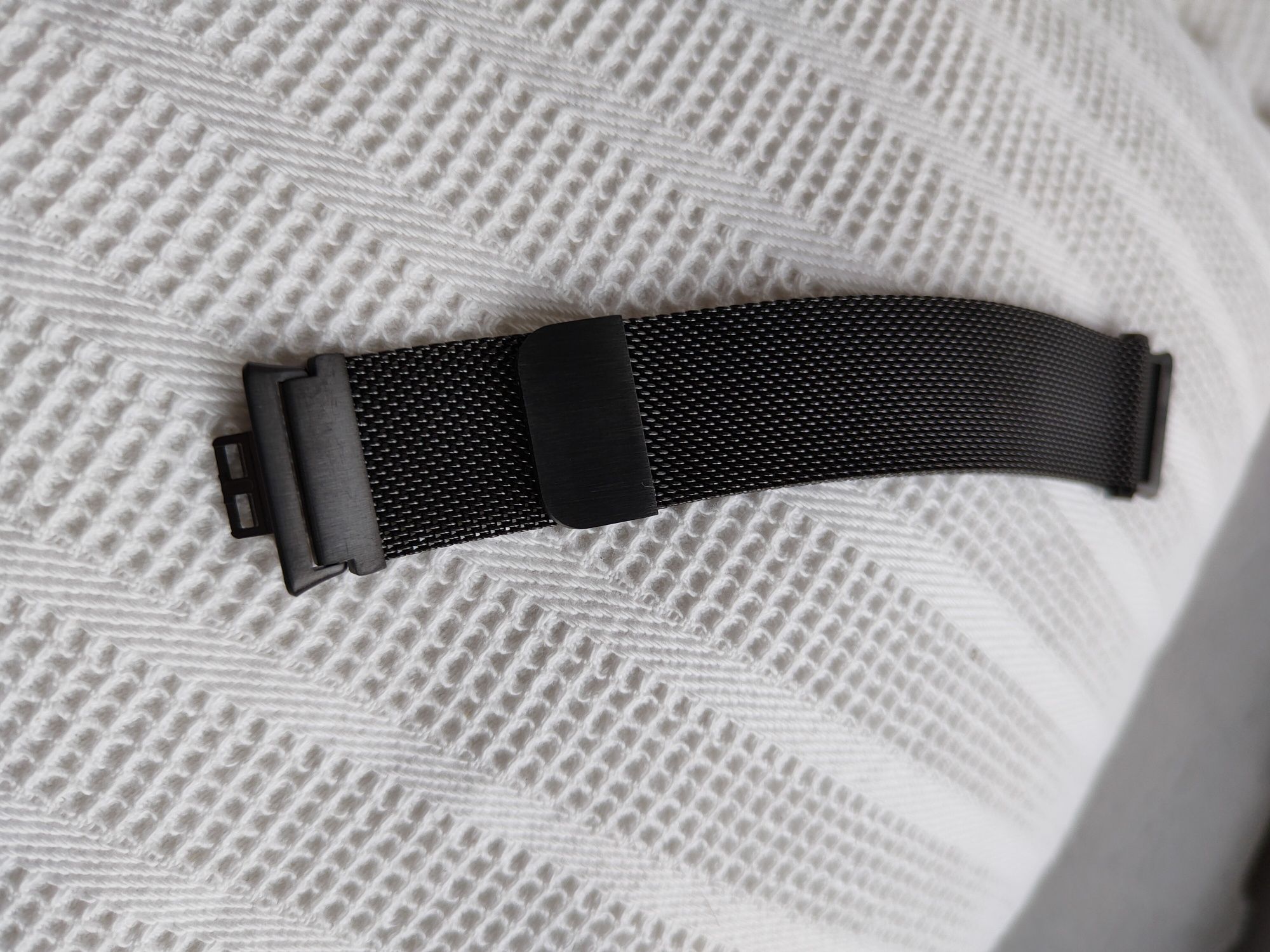 Huawei watch fit bransoleta MESH pasek opaska magnetyczna CZARNA
