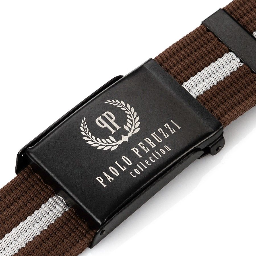 pasek męski parciany paolo peruzzi pw-15-125 cm