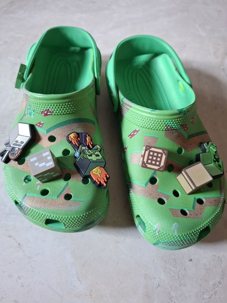 Crocs Minecraft Zielone