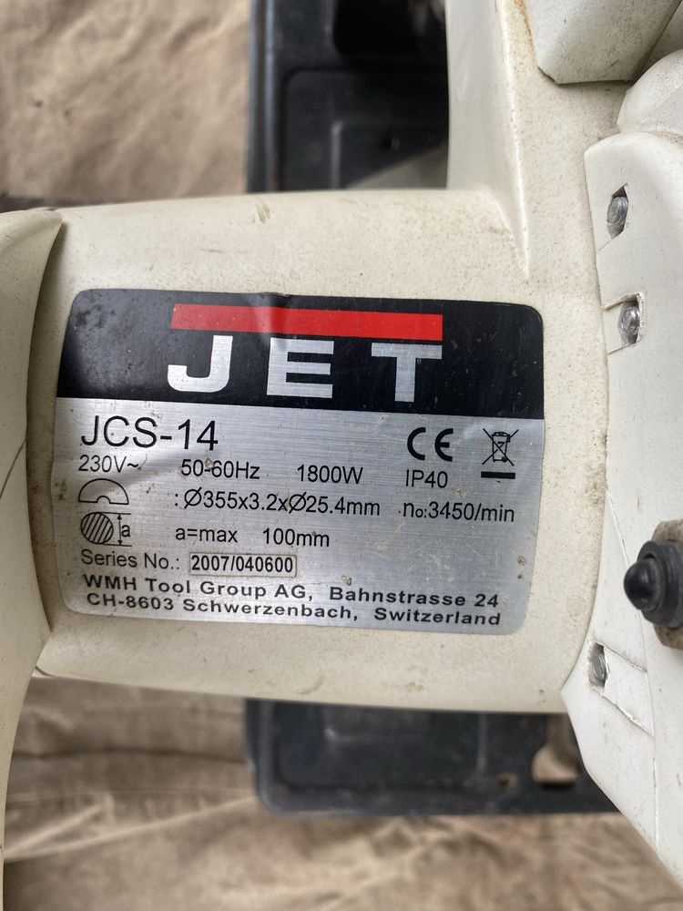 Торцовочная пила Jet jcs-14, відрізний верстат, торцювальна пила