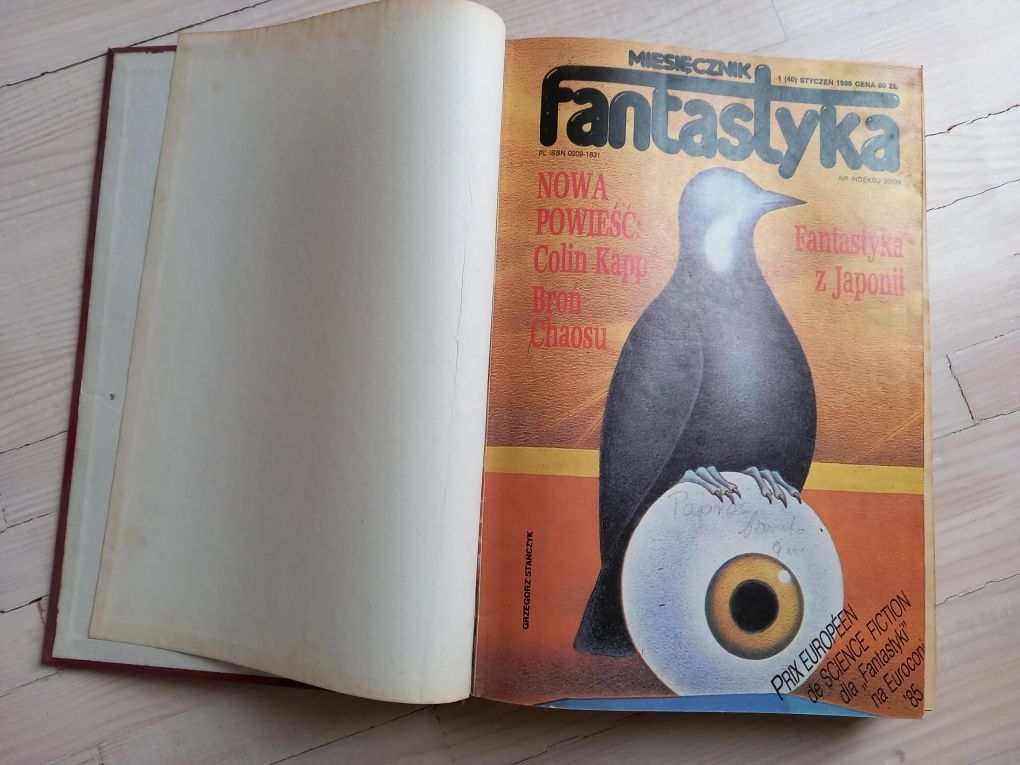 Fantastyka 1986 rok Wiedźmin oprawione