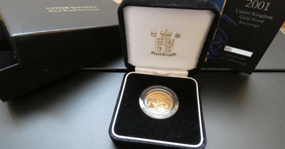 RESERVADO - 2001 Libra Ouro Proof c/ Caixa e Certificado