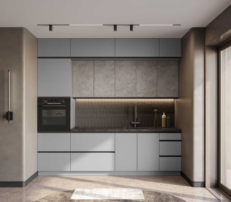 Кухня Тіна (фасади з інтегрованою ручкою) поелементно з складу фабрики